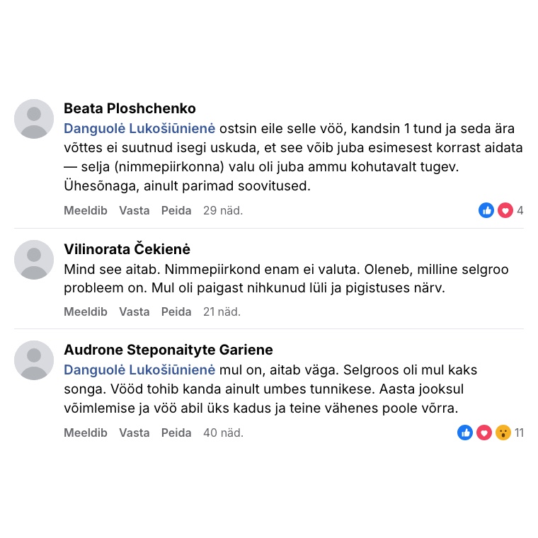 Tuhanded head arvustused Facebookis